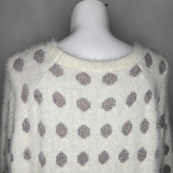 MODCLOTH Metallic Rainbow Polka Dot Pullover Sweater Size 3X - Picture 3 of 16
